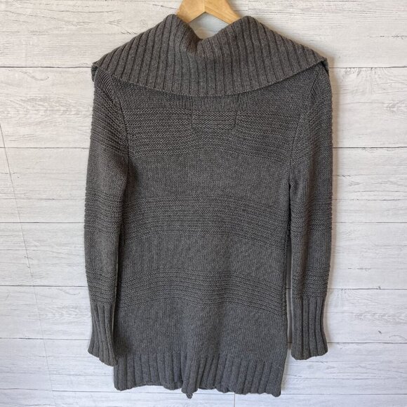 American Eagle Outfitters Cardigan Womens Size SP Gray Longline Wool Duster Fall - Picture 4 of 12